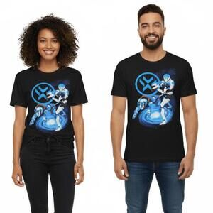 T-Shirt / Voltron Legendary Defender Black Graphic T-Shirt / XL / New